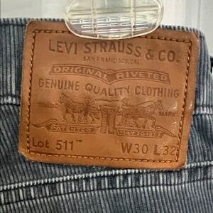 Vintage Levi's 511 Striped Denim Jeans